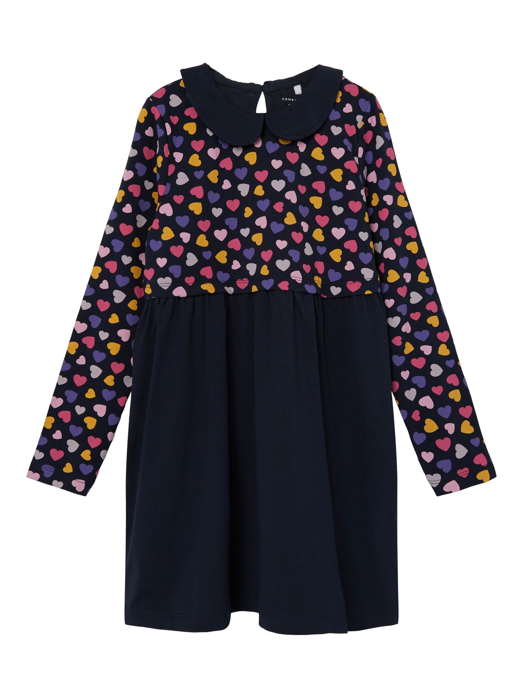 NAME-IT_Autumnwinter_4194464_13217322.jpg Kinder Print Kleid für Mädchen Freizeit Dress Langarm NKFODNIA