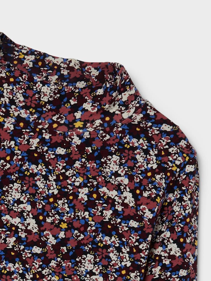 NAME-IT_Autumnwinter_4089625_13212344_4.jpg Dünnes Langarm Shirt High Neck Jersey Oberteil Blumen Print NKFOLIBER