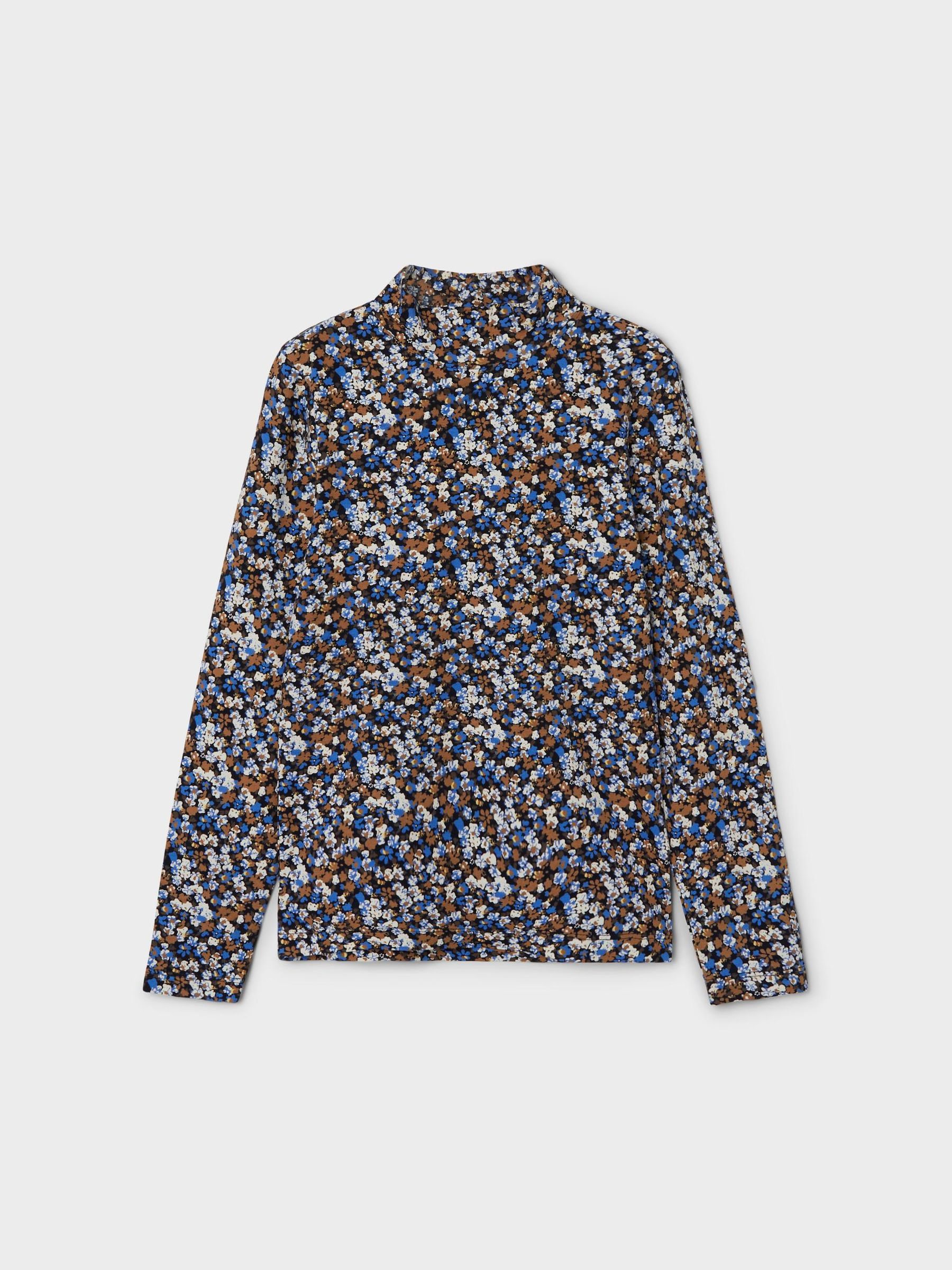 NAME-IT_Autumnwinter_4089626_13212344_4.jpg Dünnes Langarm Shirt High Neck Jersey Oberteil Blumen Print NKFOLIBER
