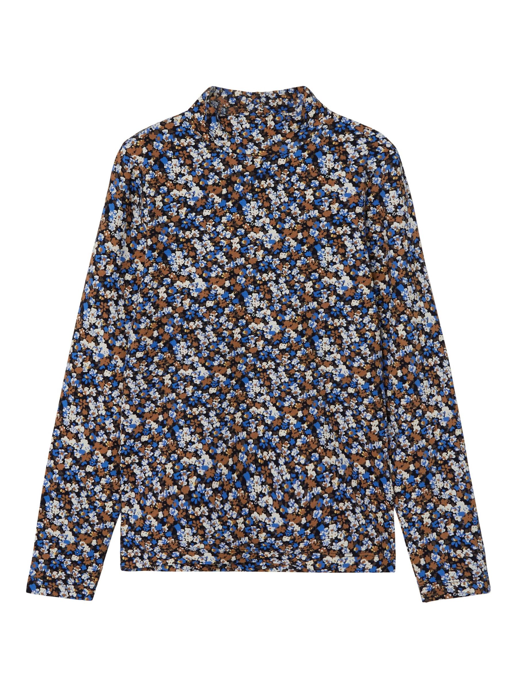 NAME-IT_Autumnwinter_4089626_13212344.jpg Dünnes Langarm Shirt High Neck Jersey Oberteil Blumen Print NKFOLIBER