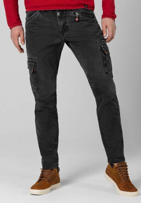 Timezone Cargo Denim Hose Regular BenTZ, Farbe: Schwarz