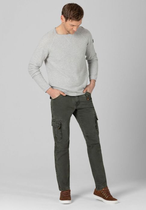 Timezone Timezone Cargo Denim Hose Regular BenTZ – Grün, Bild 5