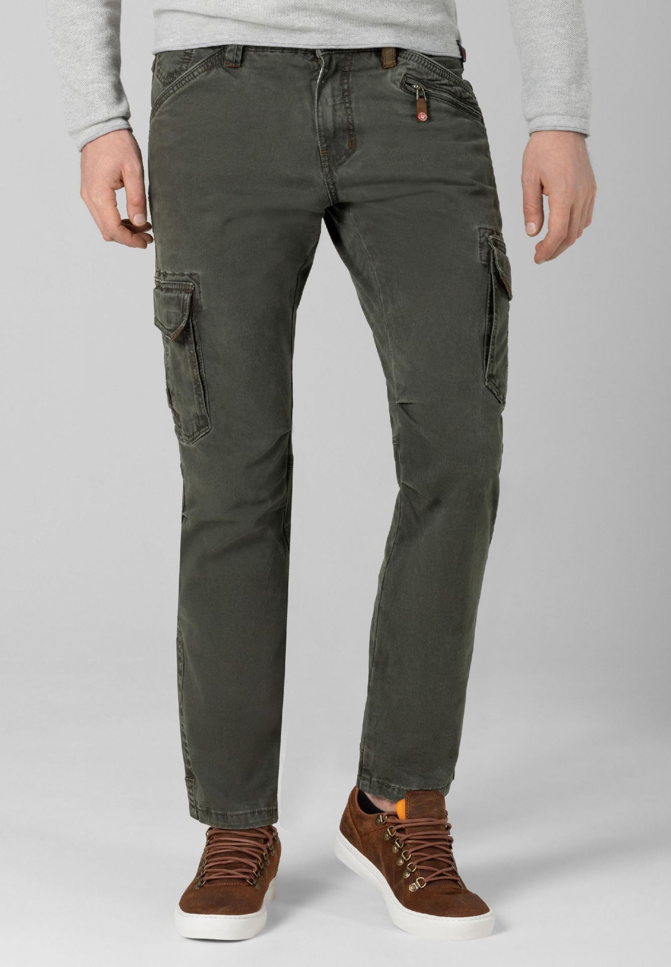 Timezone Timezone Cargo Denim Hose Regular BenTZ – Grün, Bild 2