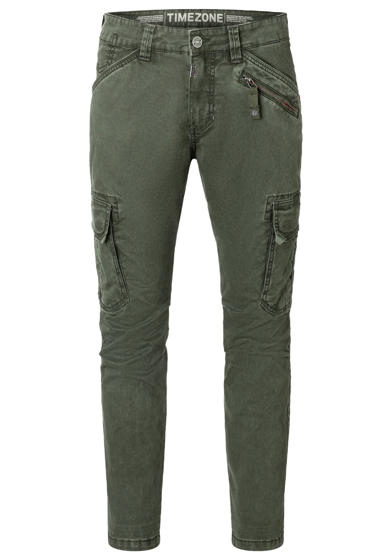 Timezone Timezone Cargo Denim Hose Regular BenTZ – Olive, Bild 1