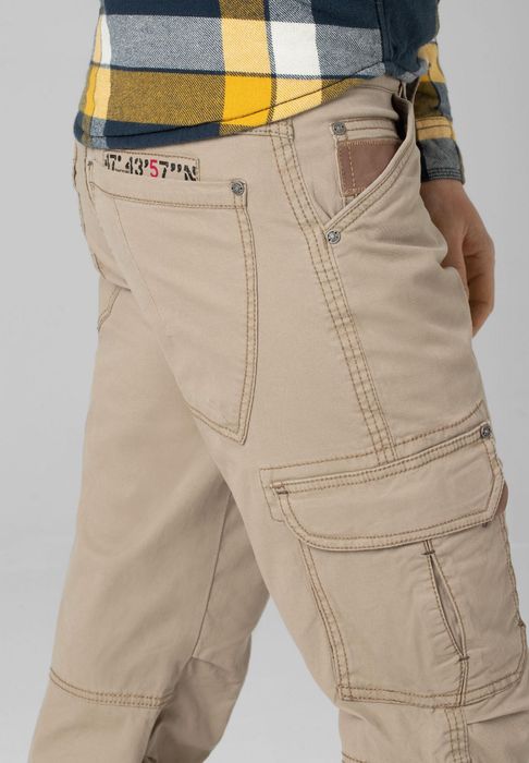Timezone Timezone Hose Regular Fit mittlere Bundhöhe Slim Legs – Beige, Bild 5