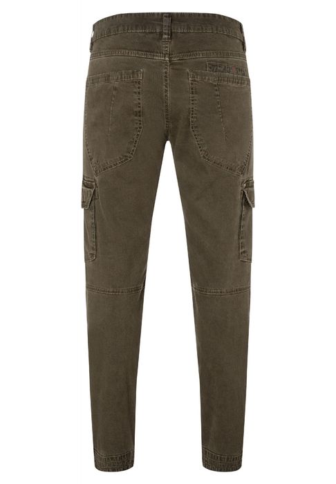 Timezone Timezone Hose Regular Fit mittlere Bundhöhe Slim Legs – Olive, Bild 7