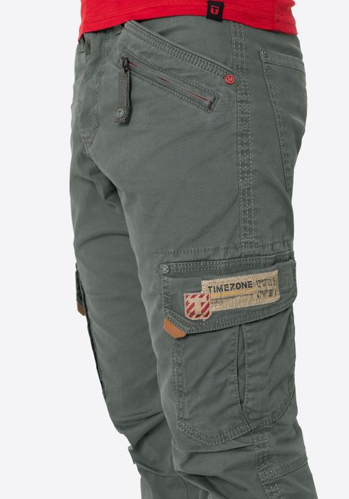 Timezone Timezone Hose Regular Fit mittlere Bundhöhe Slim Legs – Grau, Bild 5