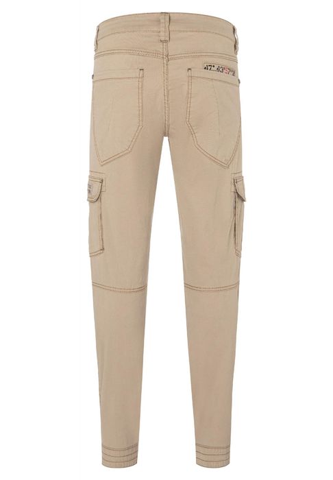 Timezone Timezone Hose Regular Fit mittlere Bundhöhe Slim Legs – Beige, Bild 7