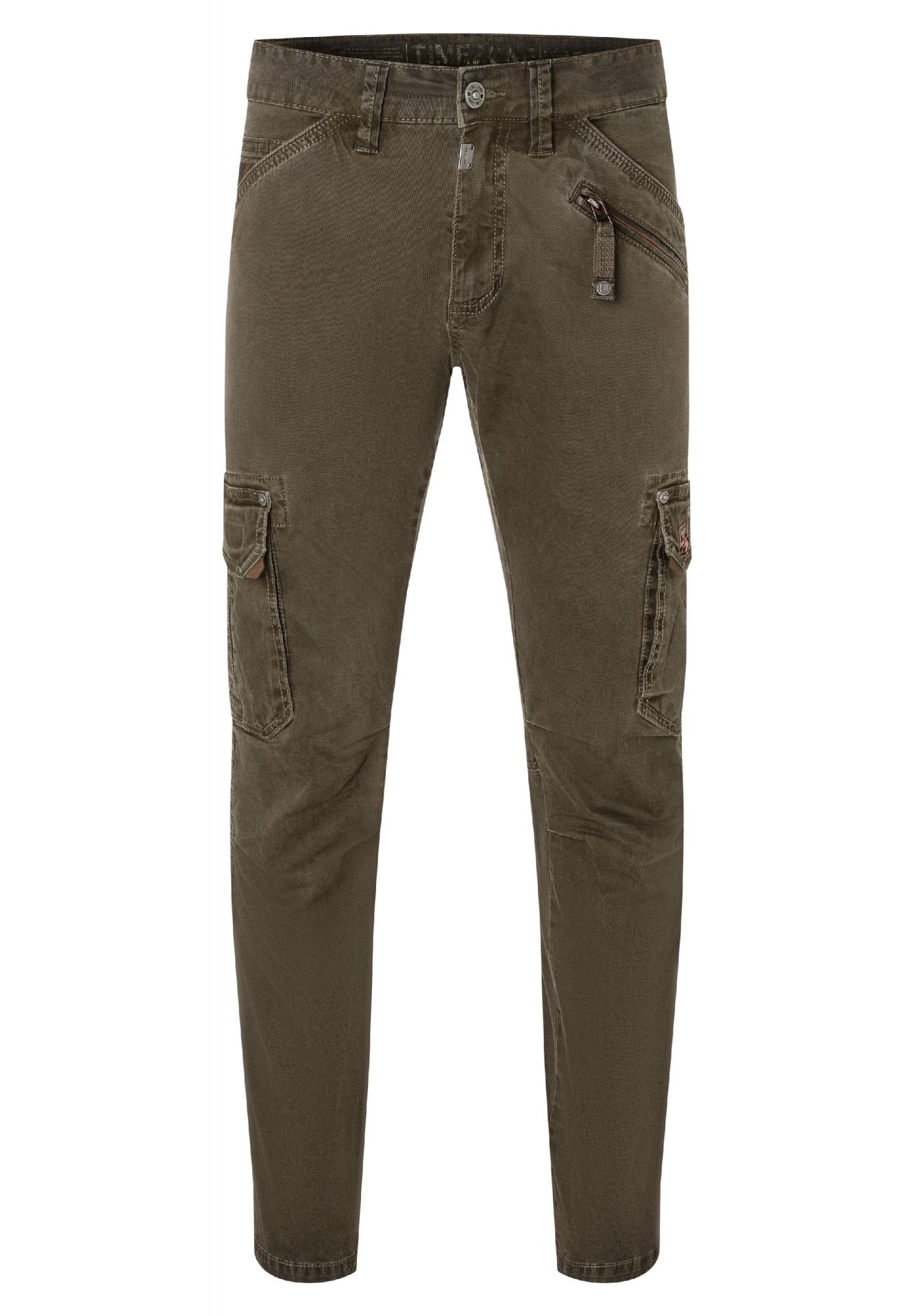 Timezone Timezone Hose Regular Fit mittlere Bundhöhe Slim Legs – Olive, Bild 1