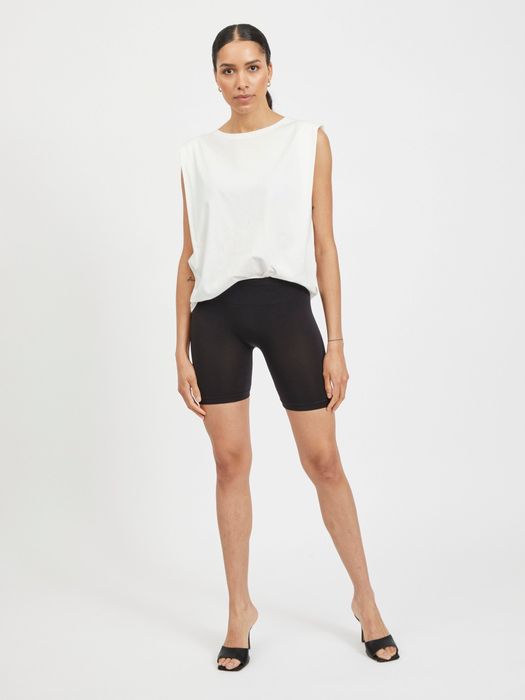 Vila VILA Shorts Leggins 2-er Pack VISEAM – Schwarz-Beige, Bild 4