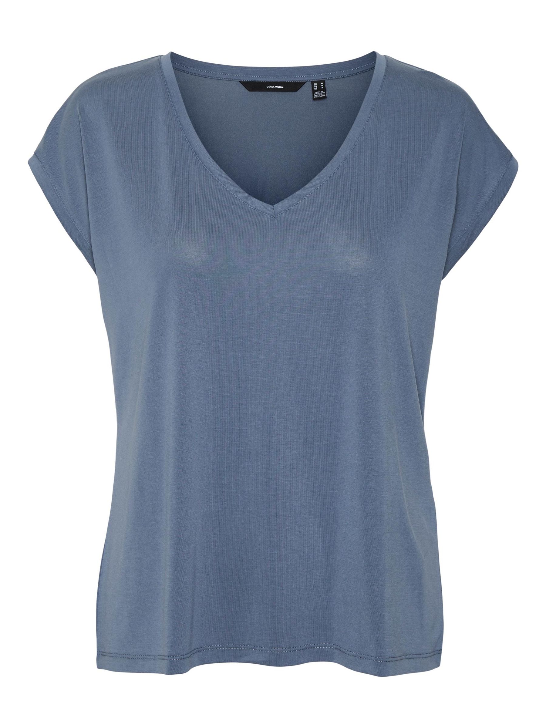 VERO-MODA_Noos2023_3879929_10247666.jpg Basic Stretch T-Shirt V-Neck VMFILLI