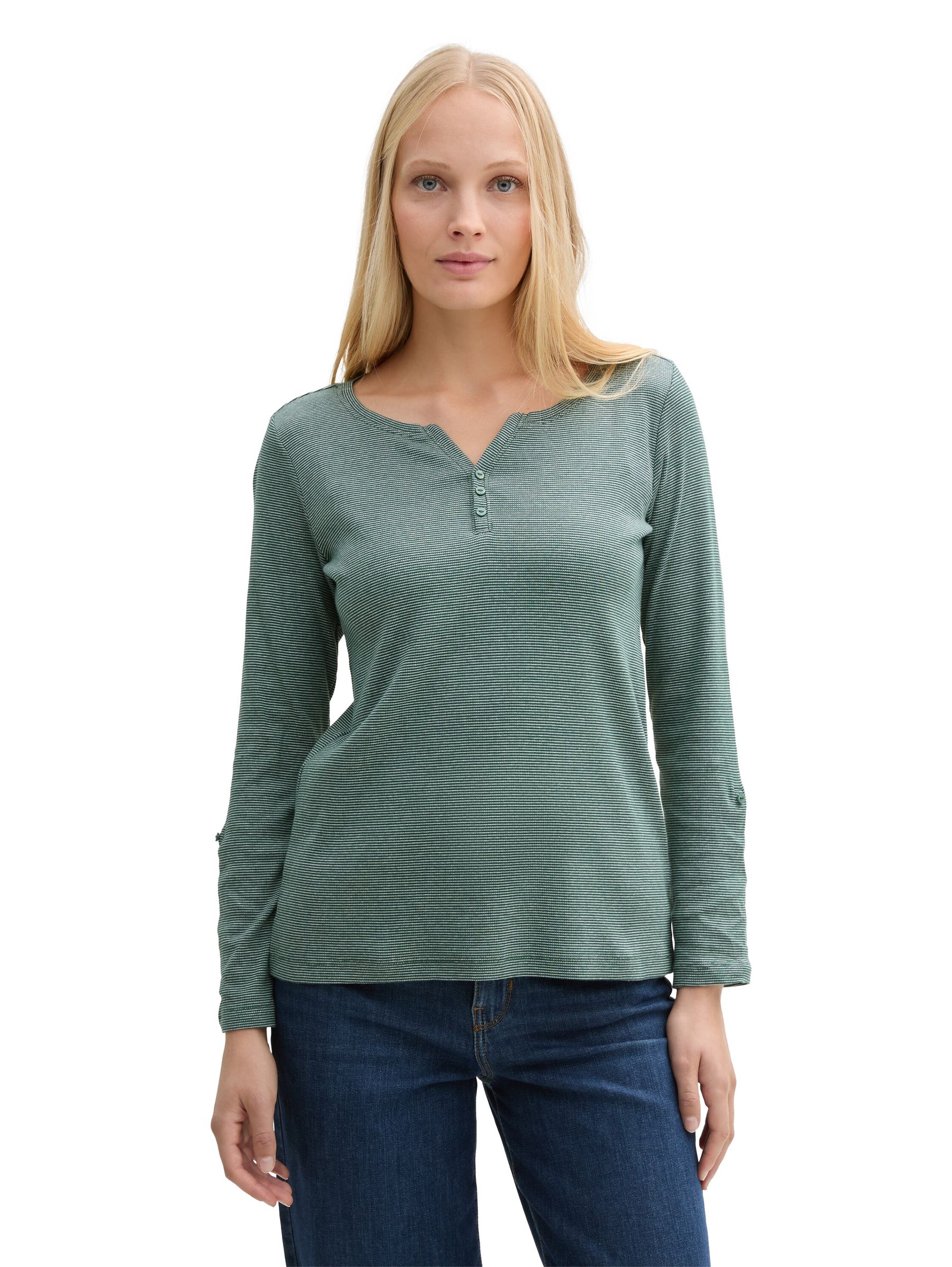 Tom-Tailor_202506_37444_1024036_5.jpg Gestreiftes Langarm Shirt mit Henley