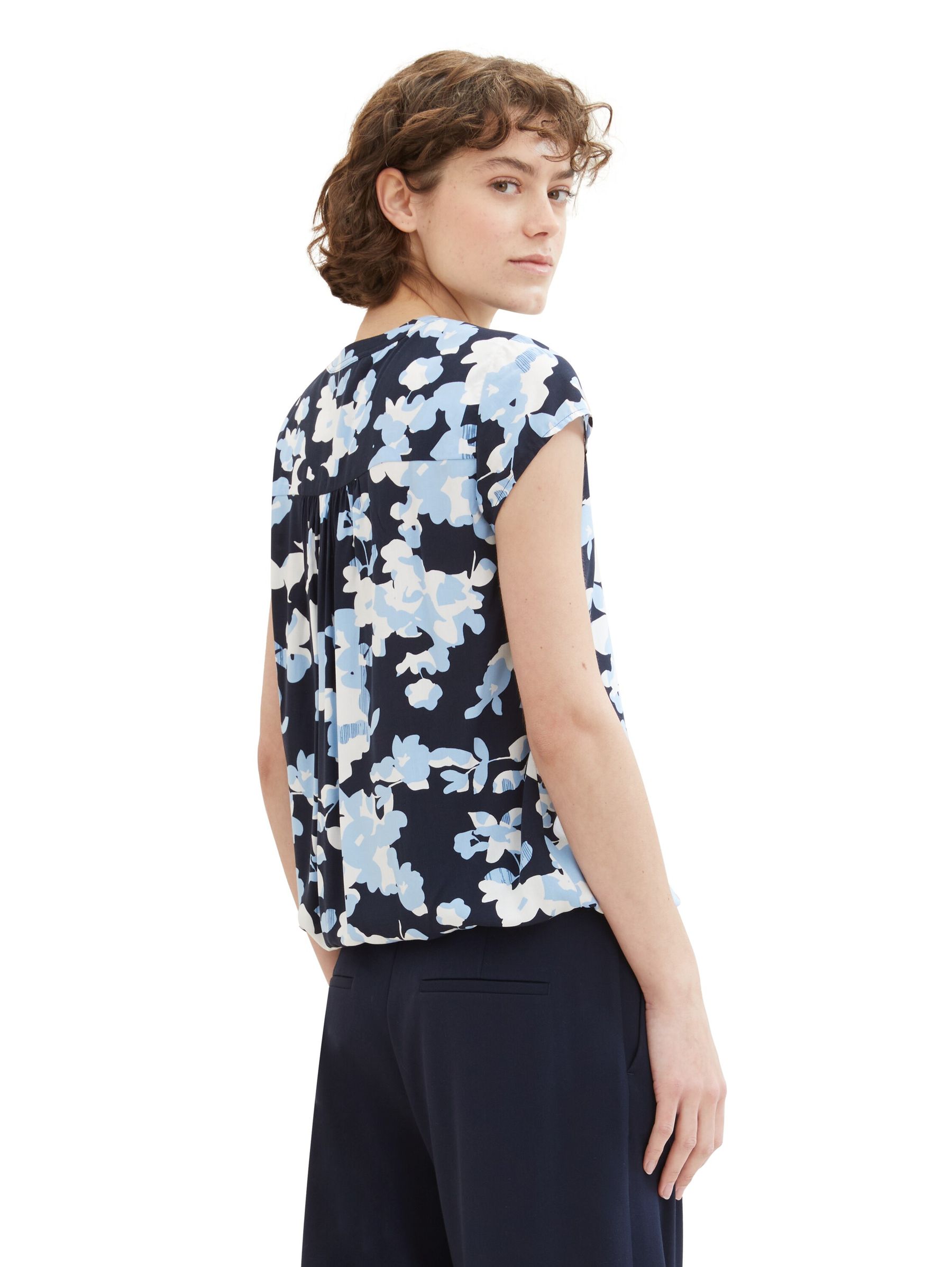 Tom-Tailor_202406_34757_1035245_4.jpg Gemusterte Kurzarm Bluse