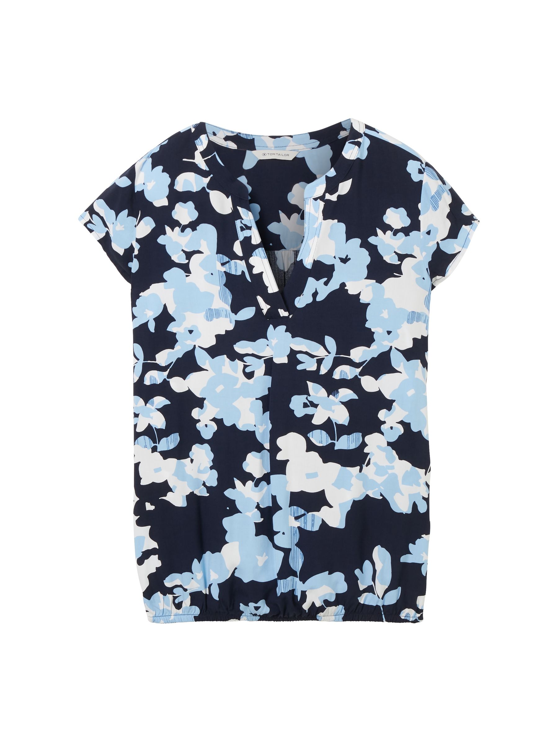 Tom-Tailor_202406_34757_1035245_copy.jpg Gemusterte Kurzarm Bluse