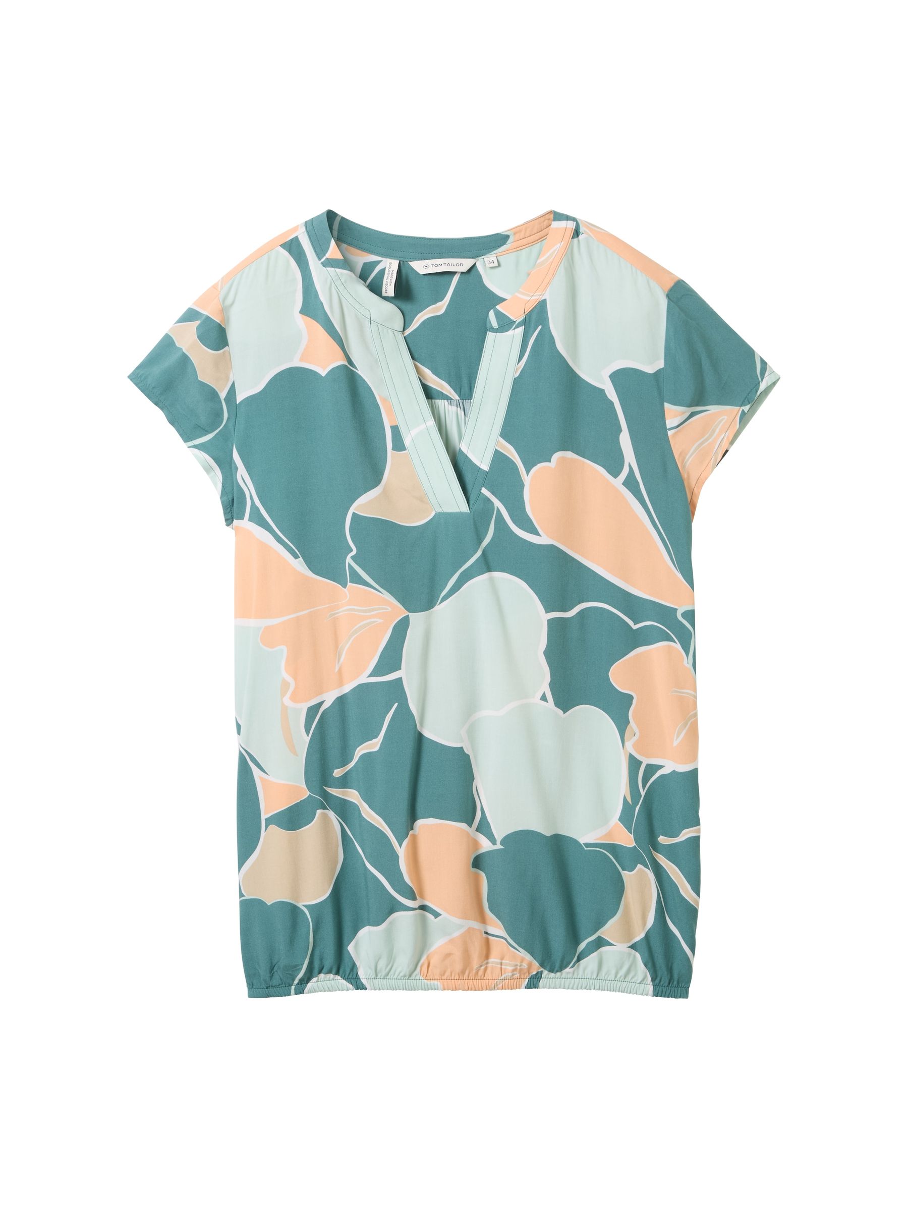 Tom-Tailor_202406_34845_1035245_copy.jpg Gemusterte Kurzarm Bluse