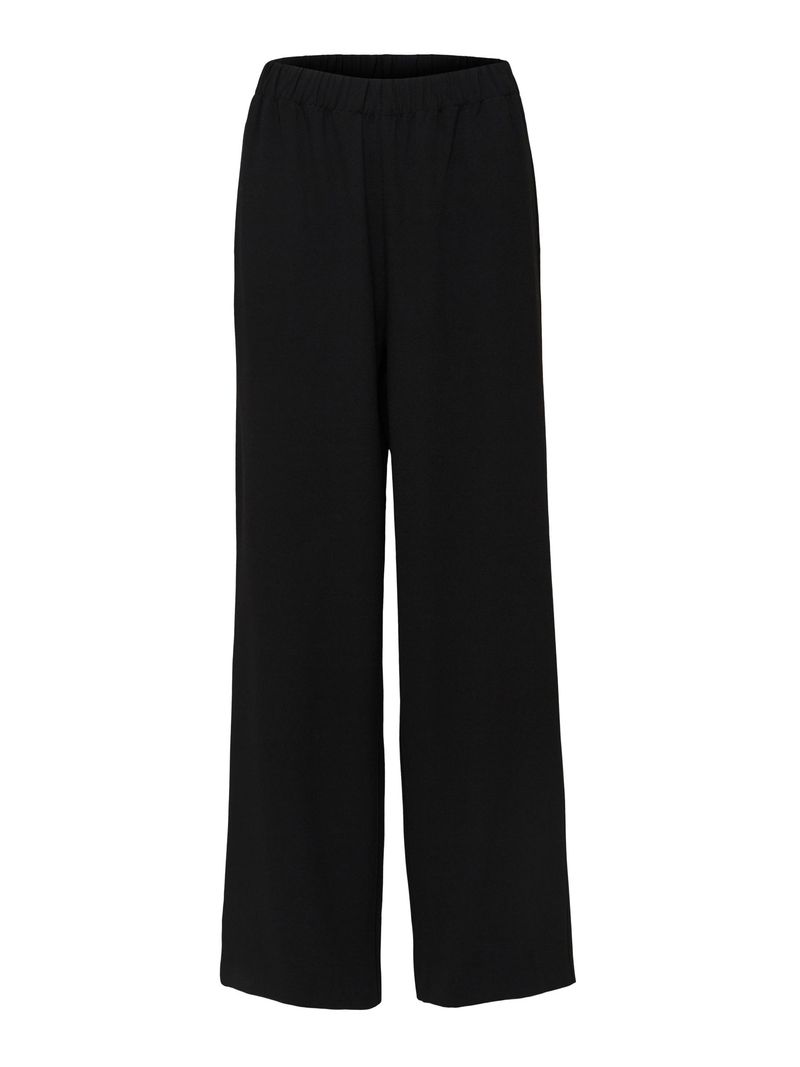 Selected Femme Weite Stoffhose SLFTINNI-RELAXED – Schwarz, Bild 1