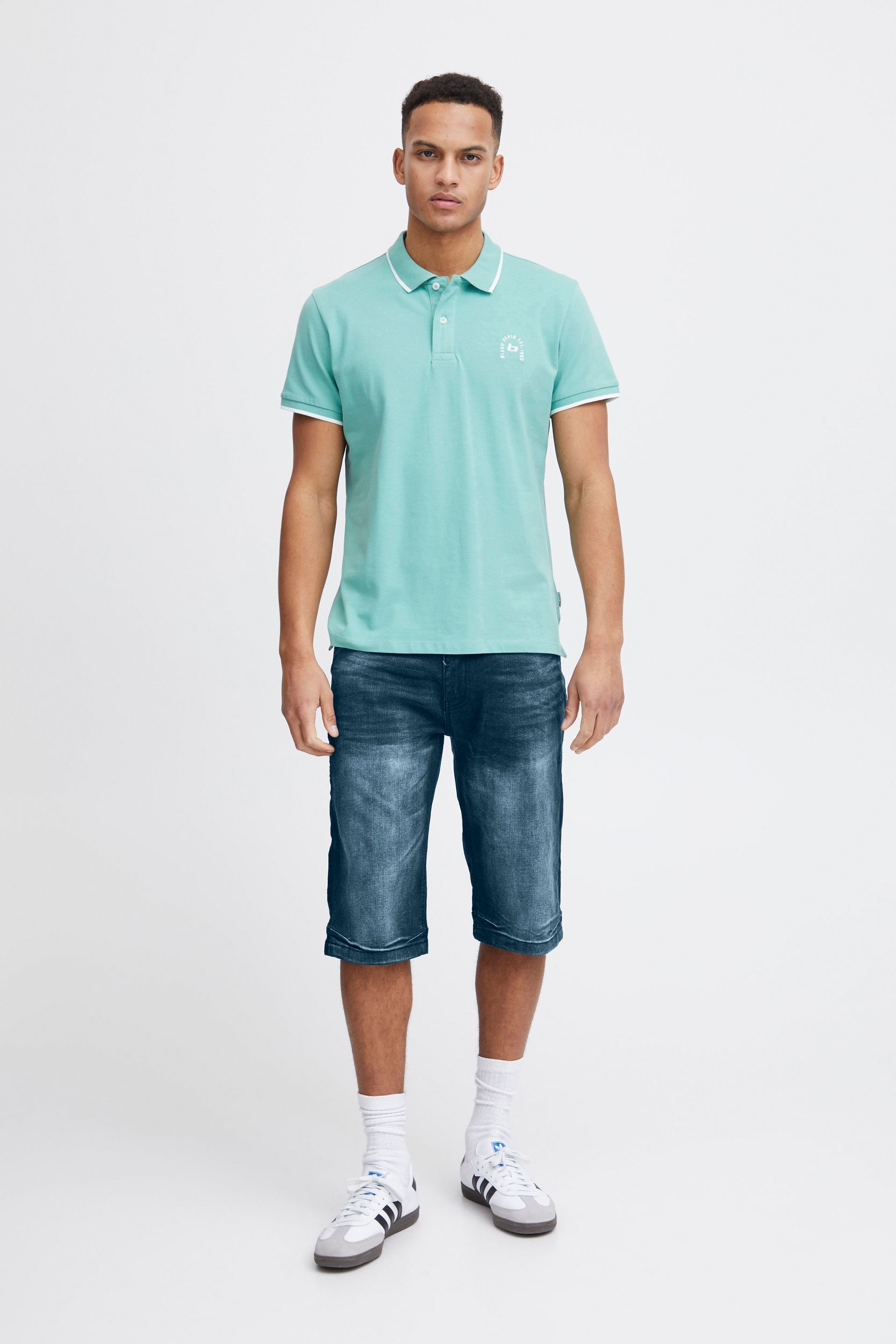 Blend BLEND Knielange Jeans Shorts DENIM CAPRI PANTS – Dunkelblau, Bild 2