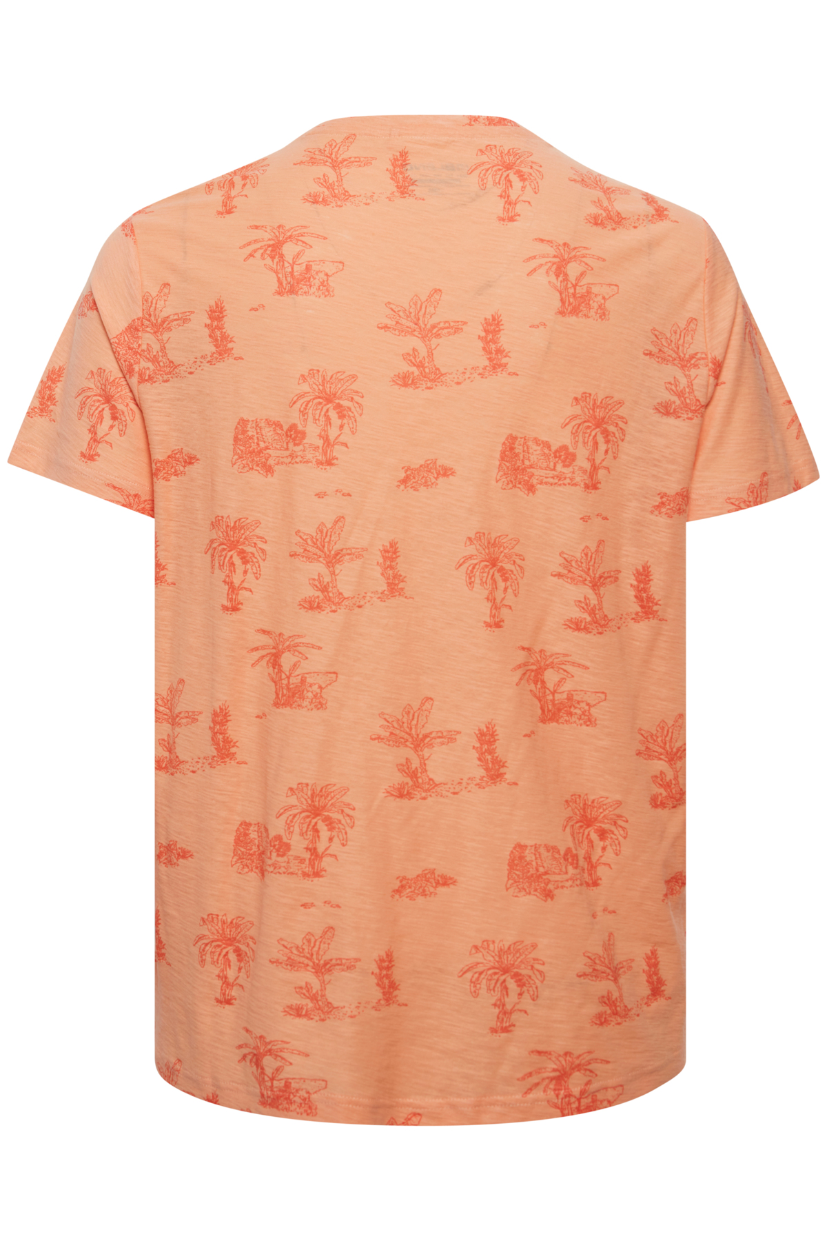 Meliertes T-Shirt mit Palmen Print TEE Meliertes T-Shirt mit Palmen Print TEE