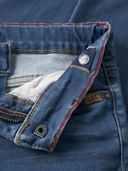 Name It NAME IT Stretch Jeans Slim Fit Verdeckter Reißverschluss – Blau, Bild 5