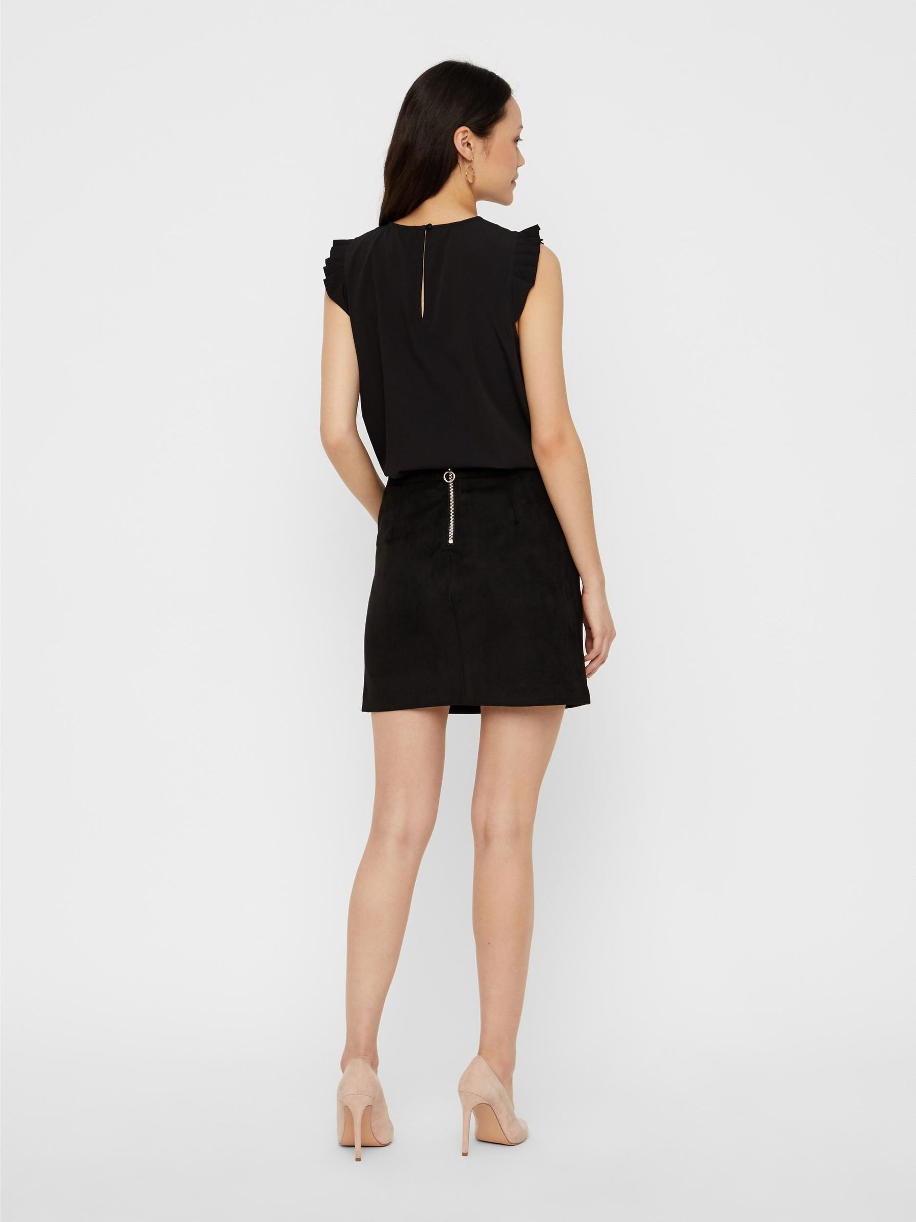 VERO-MODA_Noos2023_2990589_10210430_5.jpg Nicki Velours Minirock Kurzer Stretch Bleistiftrock