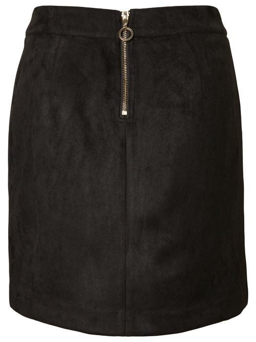 Vero Moda VERO MODA Nicki Velours Minirock Kurzer Stretch Bleistiftrock – Schwarz, Bild 5