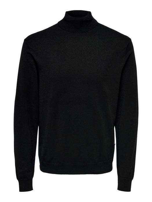 ONLY & SONS Rollkragen Pullover ONSWYLER, Farbe: Schwarz