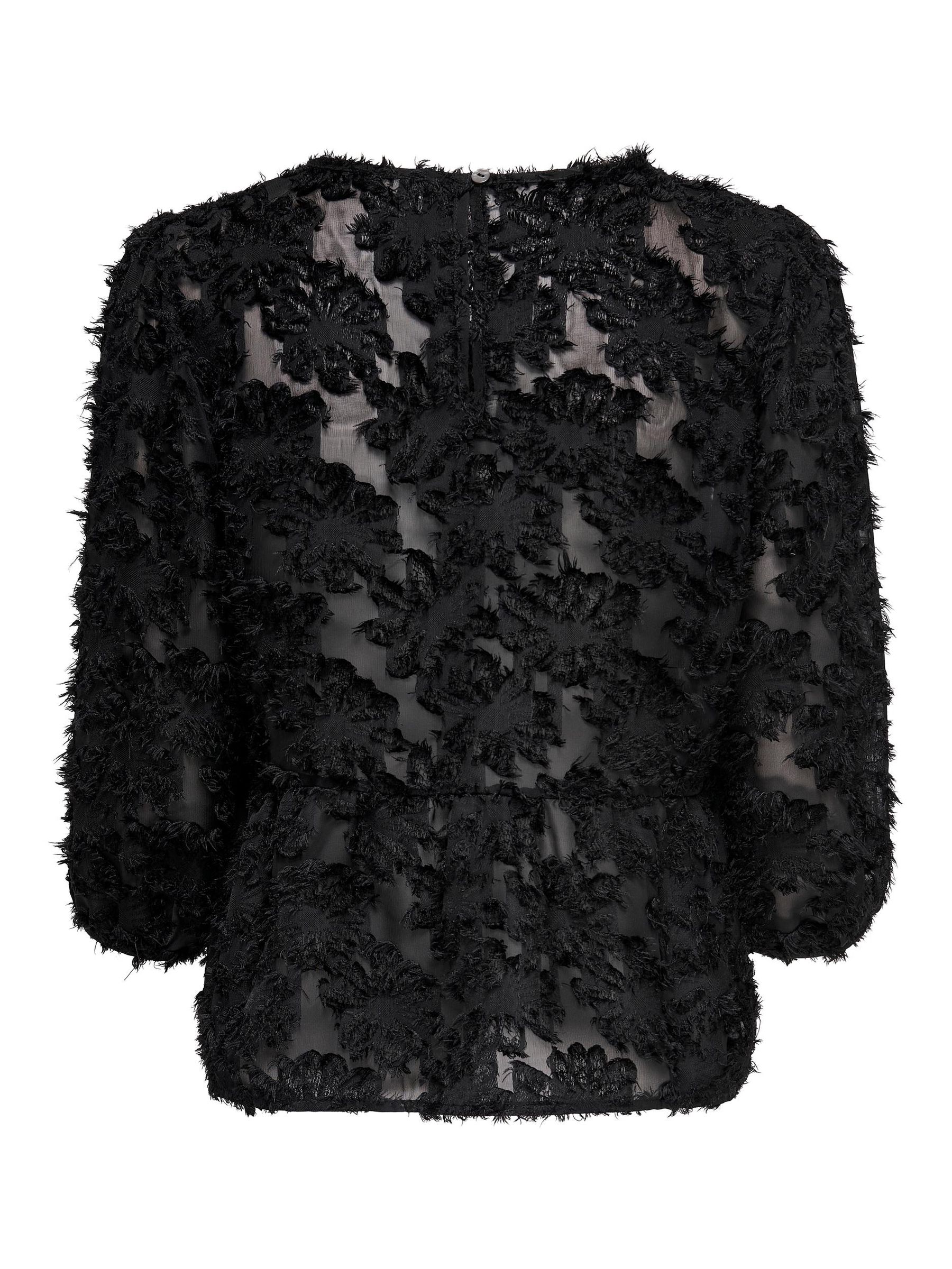 JDY_AutumnWinter2022_4107407_15281522_2.jpg Elegante 3/4 Arm Mesh Bluse JDYKING