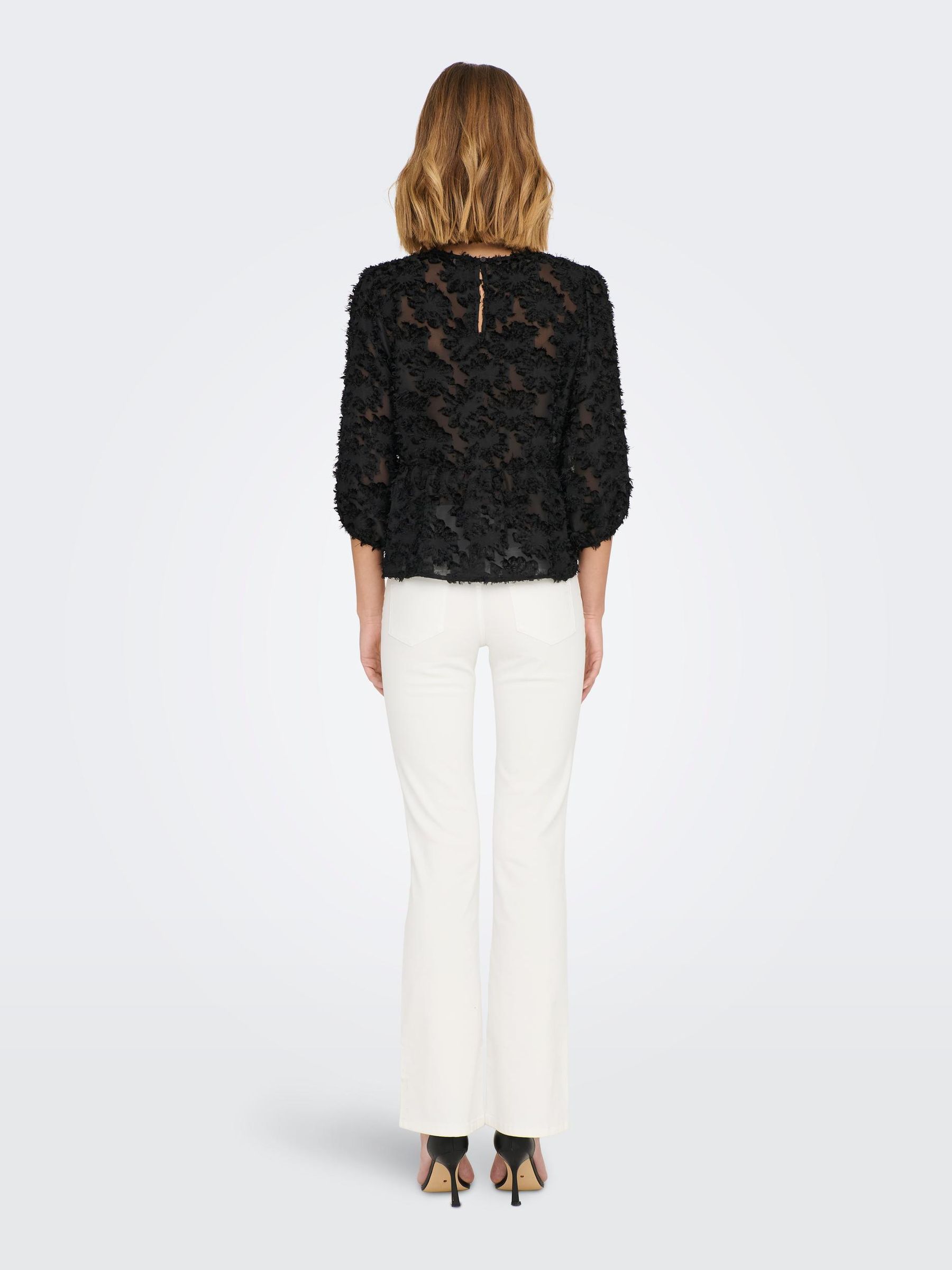 JDY_AutumnWinter2022_4107407_15281522_7.jpg Elegante 3/4 Arm Mesh Bluse JDYKING
