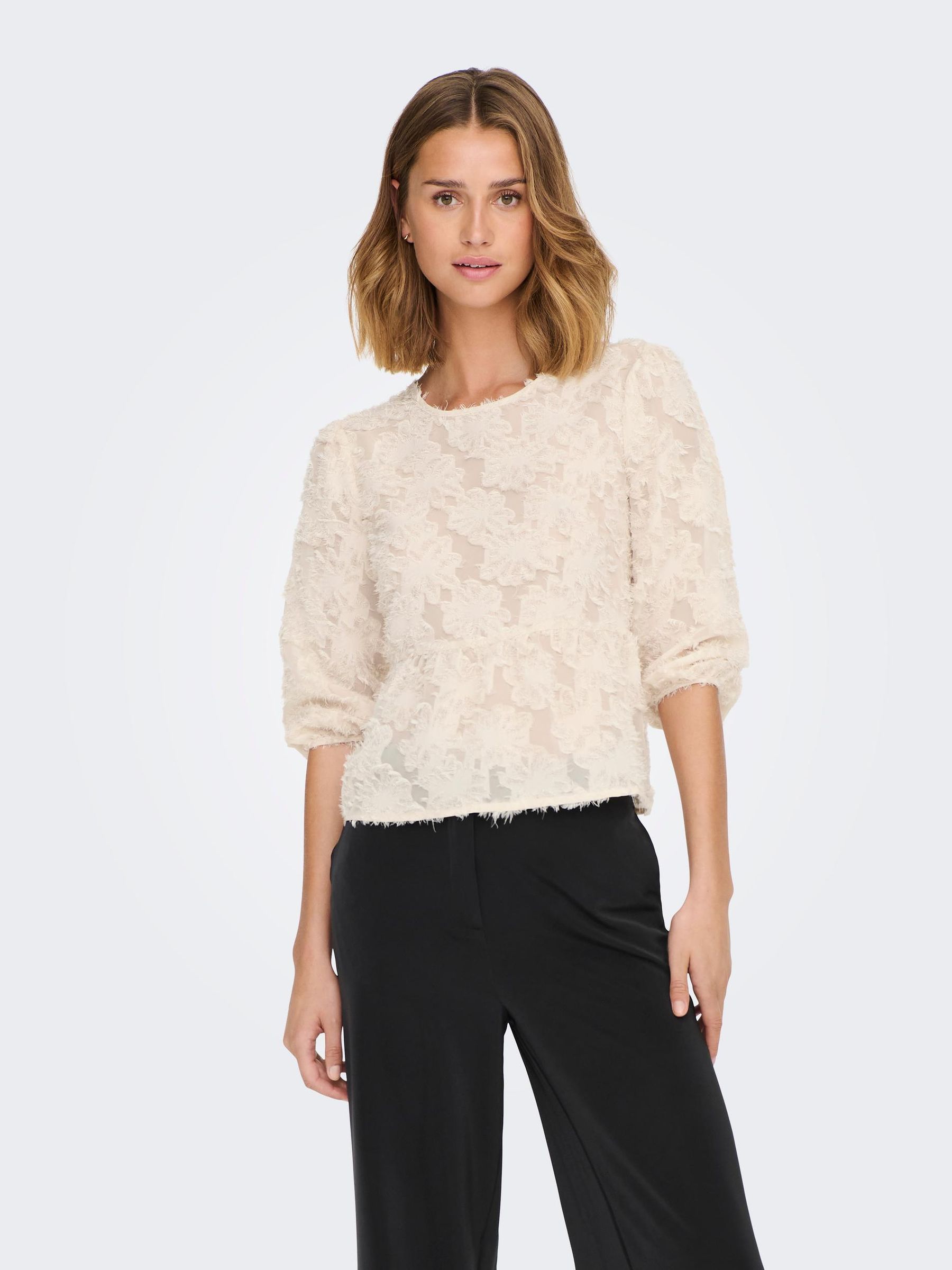 JDY_AutumnWinter2022_4107408_15281522_3.jpg Elegante 3/4 Arm Mesh Bluse JDYKING