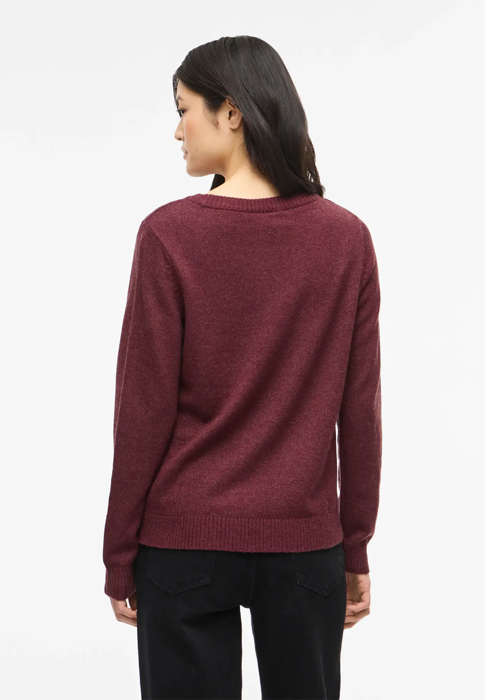 Dünner Rundhals Strickpullover VIRIL Dünner Rundhals Strickpullover VIRIL