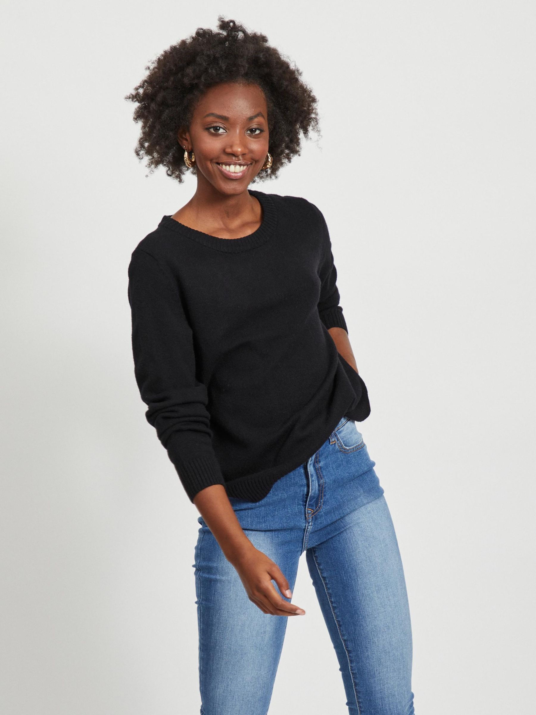VILA_Noos2023_3165193_14054177_3.jpg Dünner Rundhals Strickpullover VIRIL