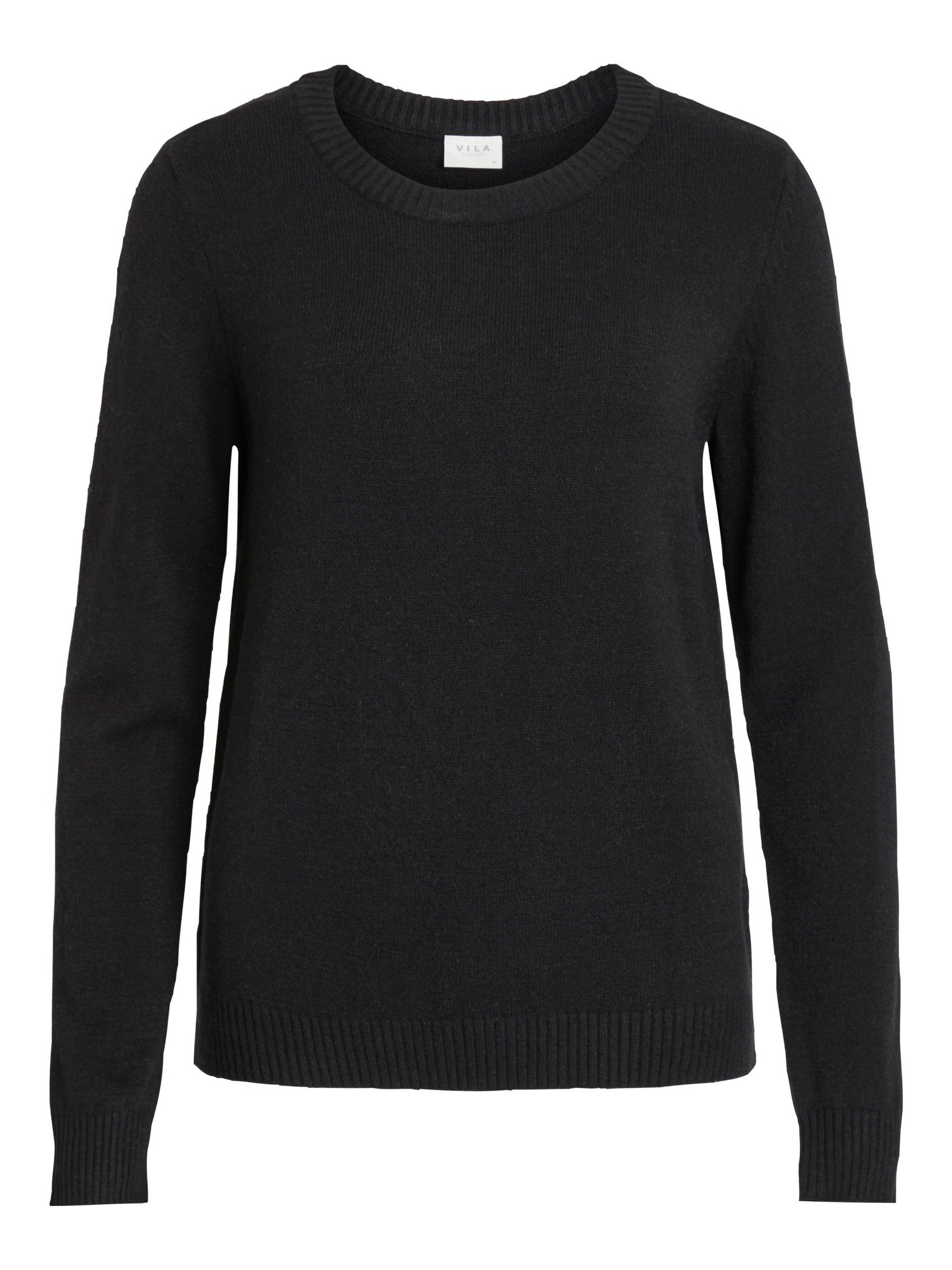 VILA_Noos2023_3165193_14054177.jpg Dünner Rundhals Strickpullover VIRIL
