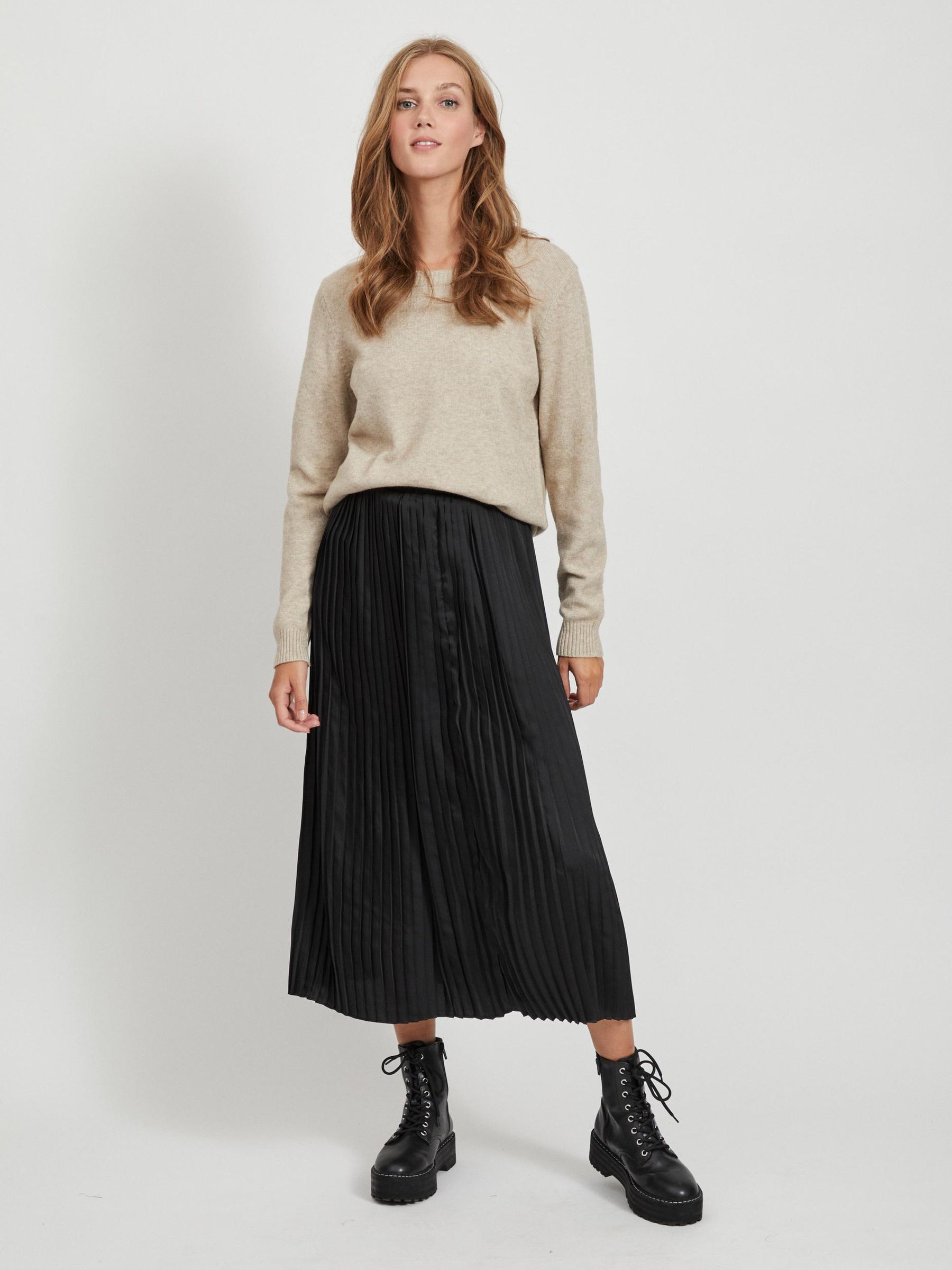 VILA_Noos2023_3167336_14054177_5.jpg Dünner Rundhals Strickpullover VIRIL