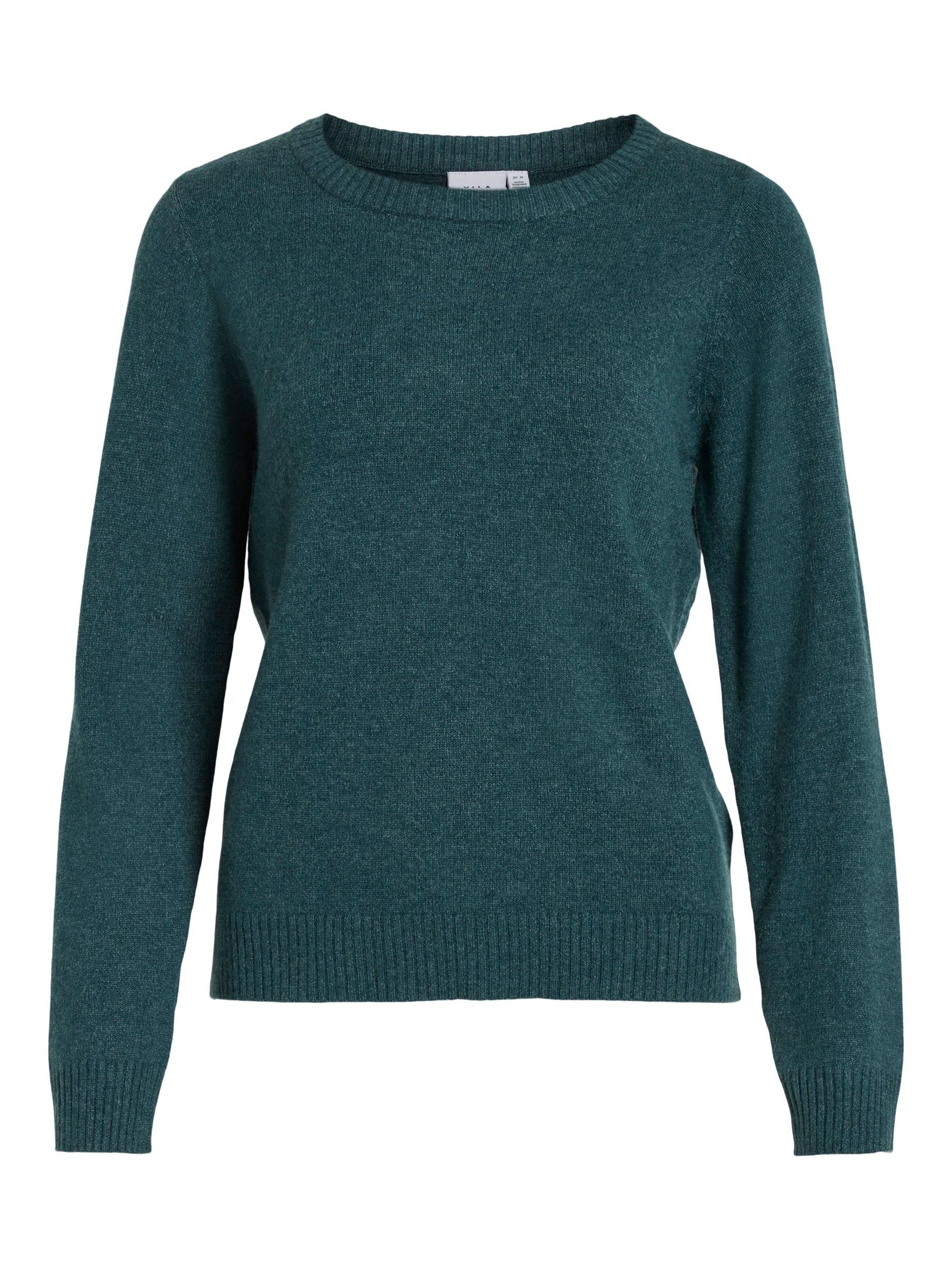 VILA_Noos2023_4354609_14054177.jpg Dünner Rundhals Strickpullover VIRIL