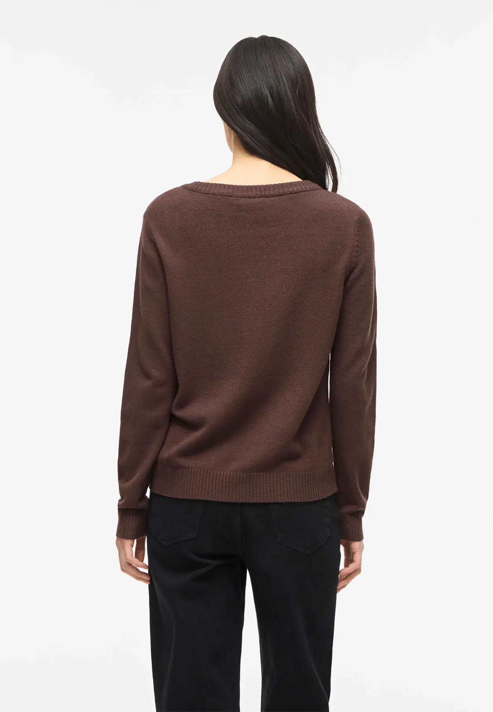 Dünner Rundhals Strickpullover VIRIL Dünner Rundhals Strickpullover VIRIL