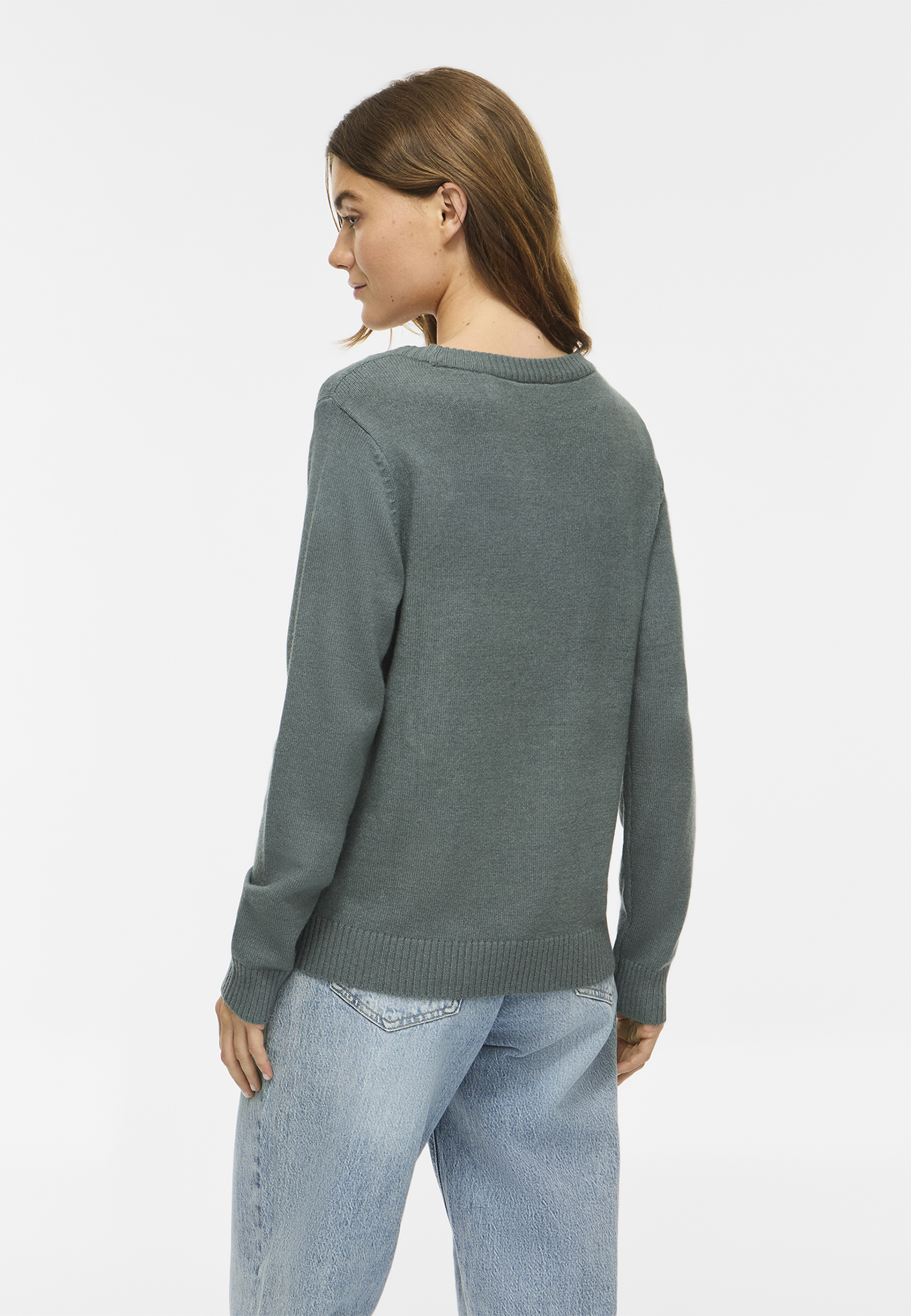 Dünner Rundhals Strickpullover VIRIL Dünner Rundhals Strickpullover VIRIL