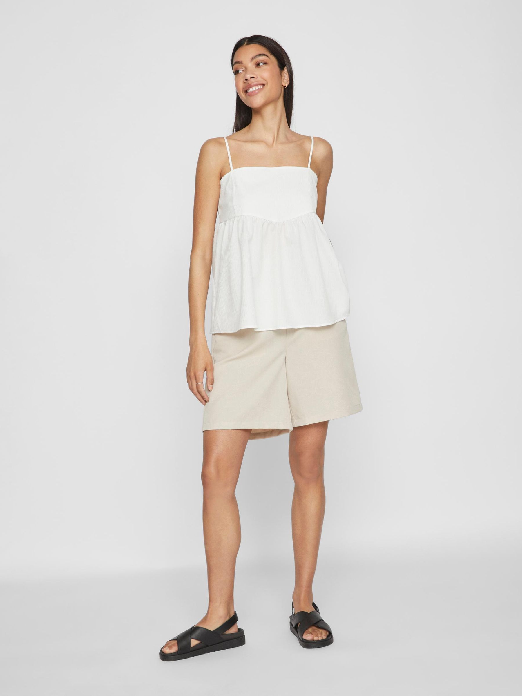 VILA_SpringSummer2023_4361254_14091704_4.jpg Babydoll Trägertop mit Strukturgewebe VIKADIA