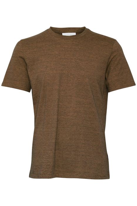 CASUAL FRIDAY Rundhals T-Shirt CFThor, Farbe: Braun