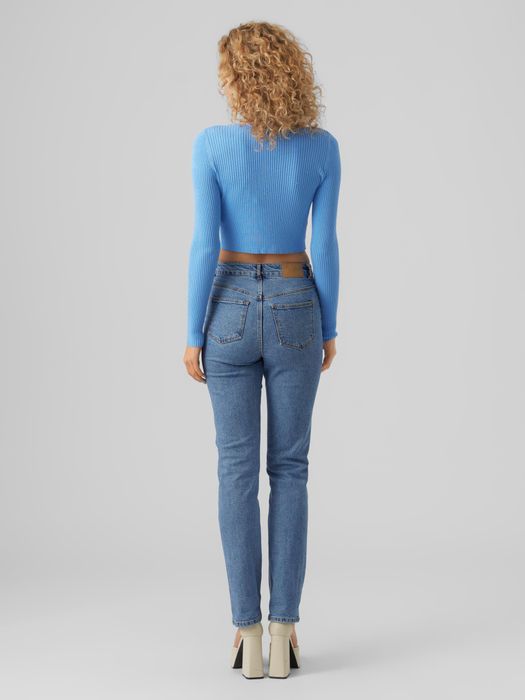 Vero Moda Cropped Strickjacke VMGLORY – Babyblau, Bild 4