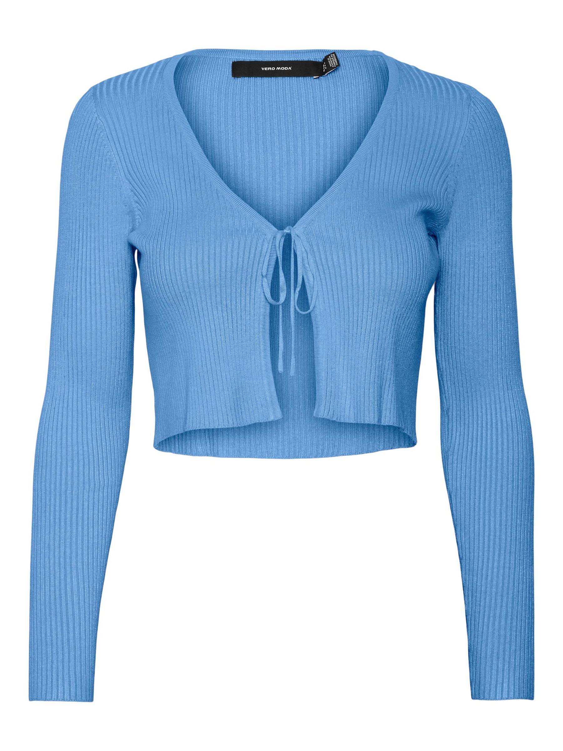 Vero Moda Cropped Strickjacke VMGLORY – Babyblau, Bild 1