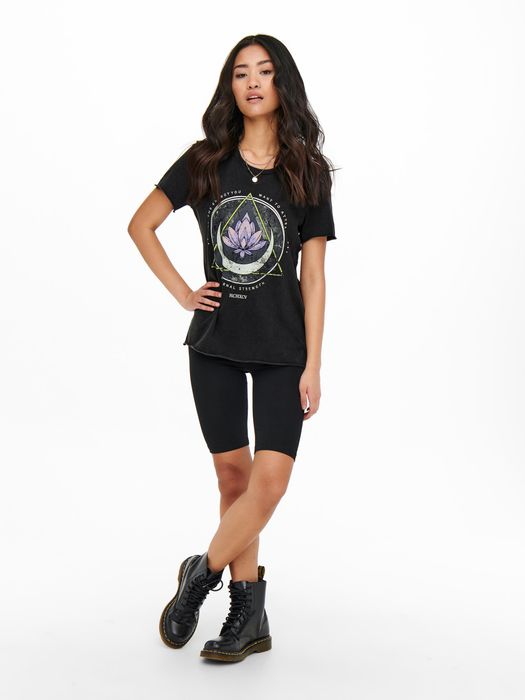 Only 2er-SET T-Shirt Top Wildes Vintage Design Print – Schwarz, Bild 4