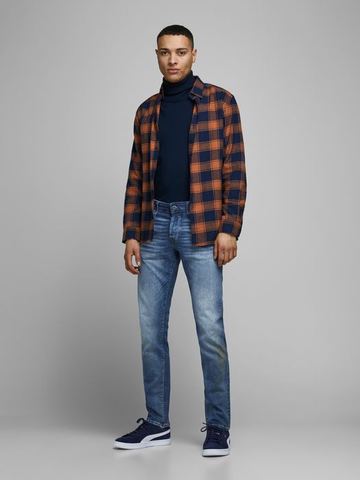 Jack & Jones JACK & JONES Slim Fit Jeans JJIGLENN JJICON – Blau, Bild 3