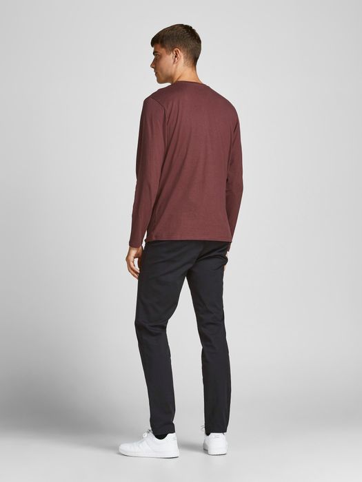 Jack & Jones JACK & JONES Slim Fit Chinohose JPSTMARCO JJBOWIE – Schwarz, Bild 4