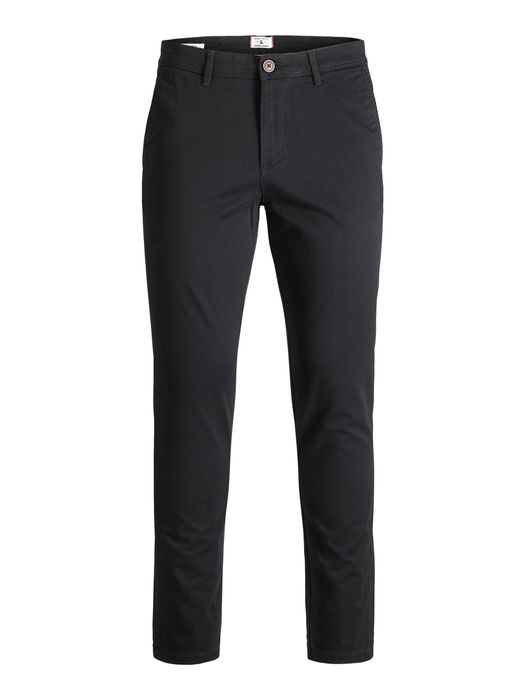 Jack & Jones JACK & JONES Slim Fit Chinohose JPSTMARCO JJBOWIE – Schwarz, Bild 8