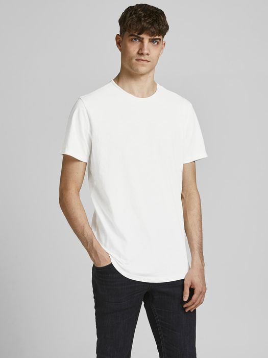 JACK & JONES Basic T-Shirt JJEBASHER, Farbe: Weiß