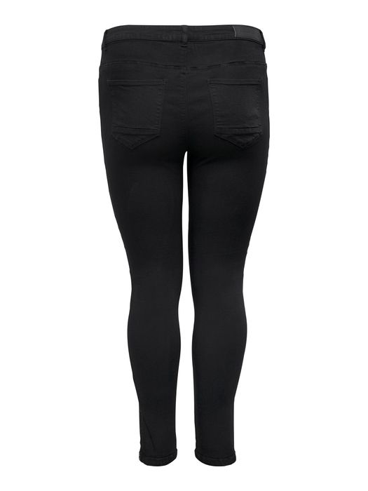 Only Carmakoma Skinny Jeans Dehnbare Denim Hose Plus Size CARKARLA – Schwarz, Bild 8