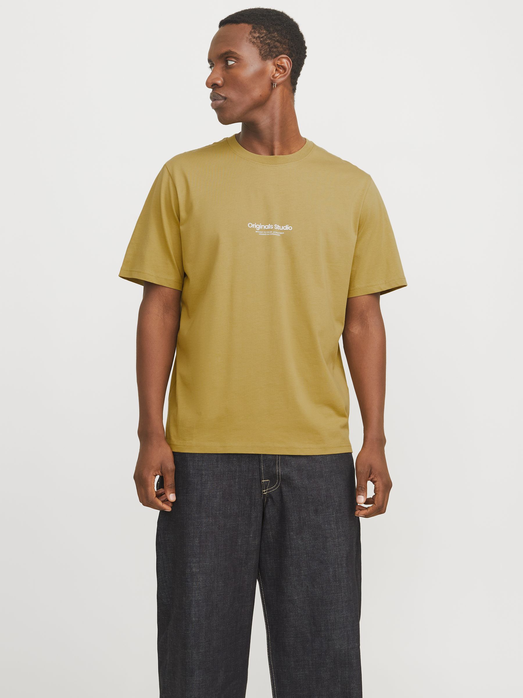 Jack & Jones JACK & JONES 2-er Set T-Shirt Logo Print JORVESTERBRO – Senf, Bild 2
