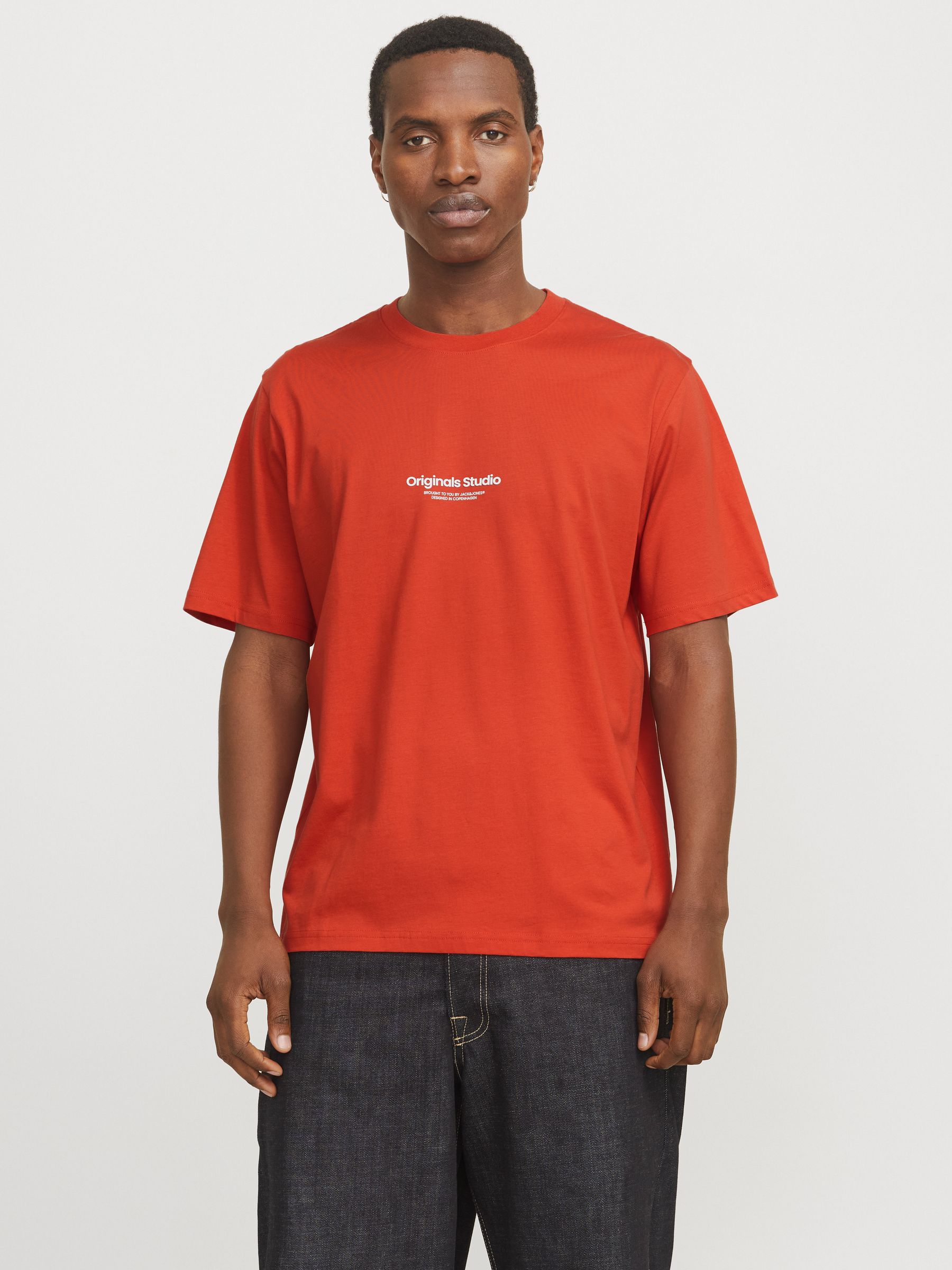 Jack & Jones JACK & JONES 2-er Set T-Shirt Logo Print JORVESTERBRO – Rot, Bild 2