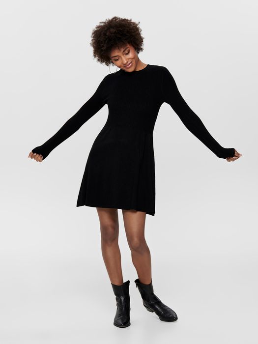 Only ONLY Mini Skaterkleid ONLALMA – Schwarz, Bild 3