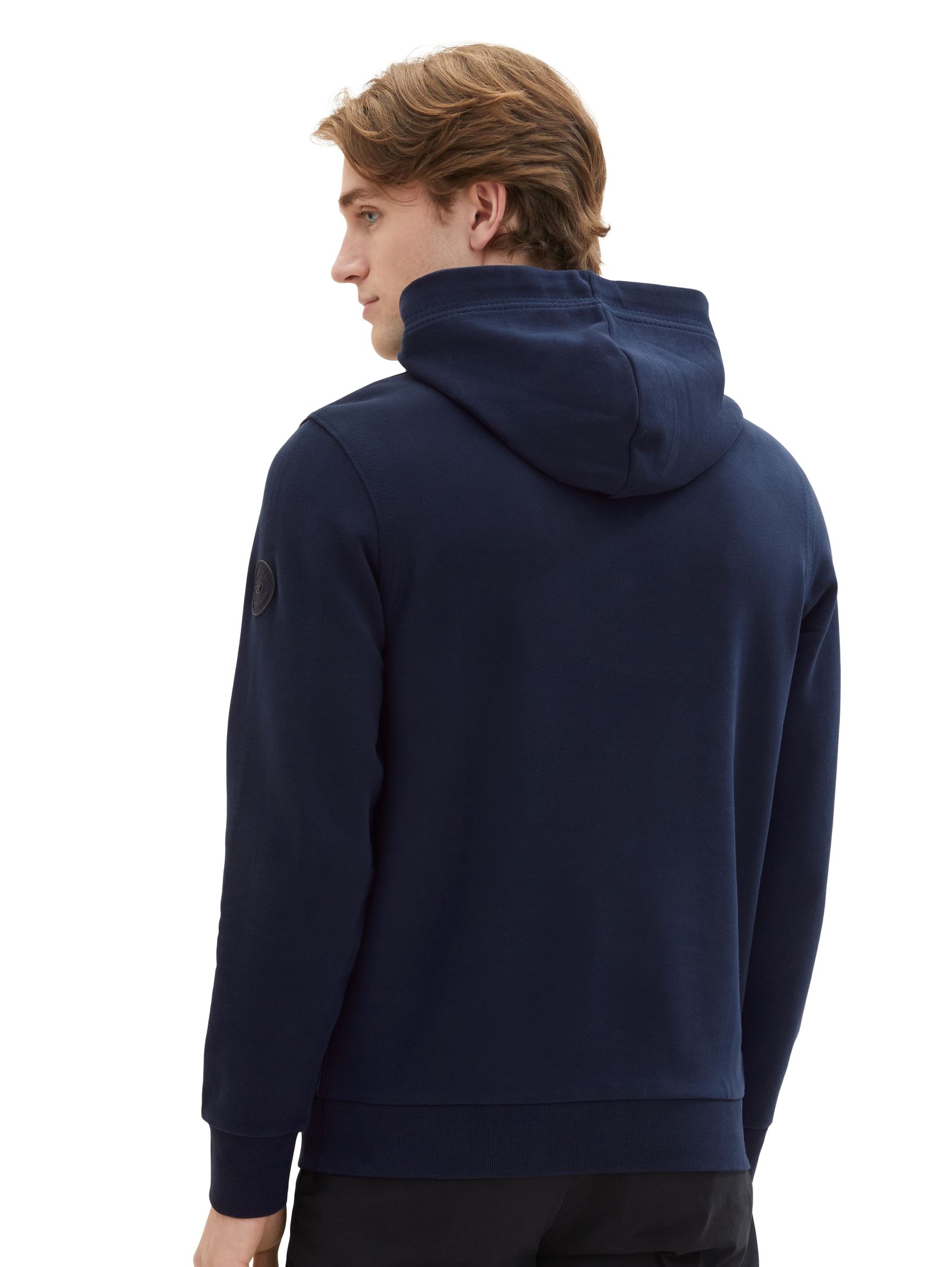 Tom-Tailor_307_10668_1037751_5.jpg Hoodie aus Baumwolle mit Label Print